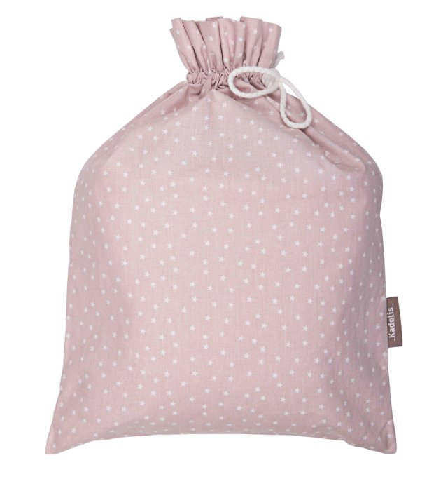 Summer sleeping bag in Organic Cotton with stars pattern and pocket Kadolis