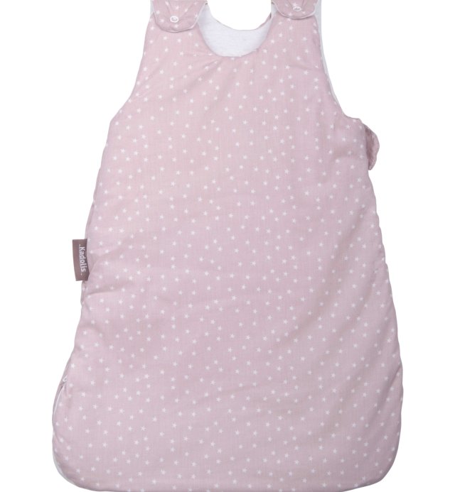 Summer sleeping bag in Organic Cotton with stars pattern and pocket Kadolis