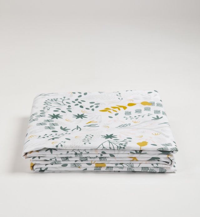 Japanese pattern flat sheet for children - Organic cotton- Yukari