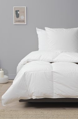 Down and feather duvet