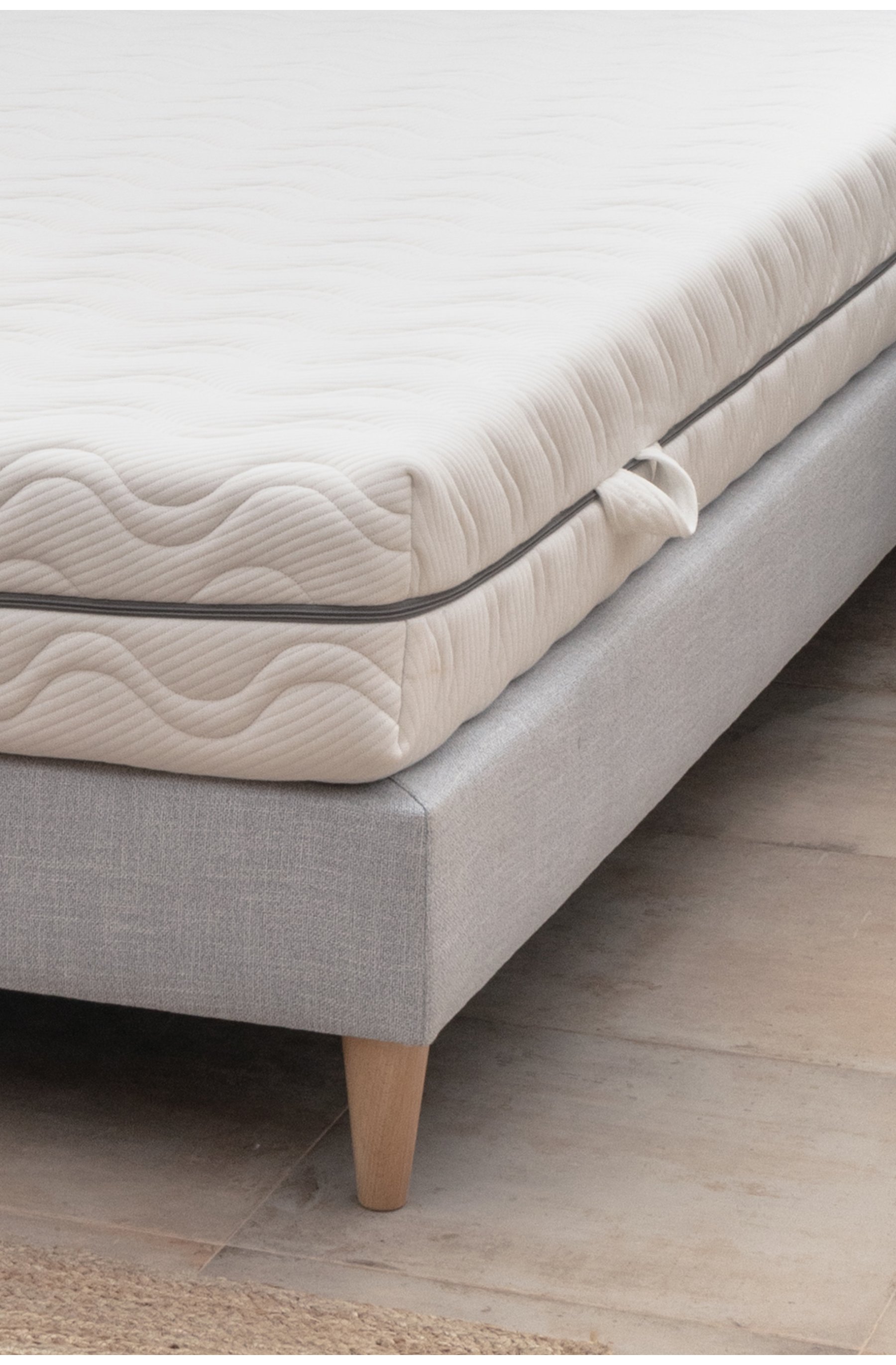 Sábana bajera ajustable para topper de colchón de algodón superior 140 x 200  cm