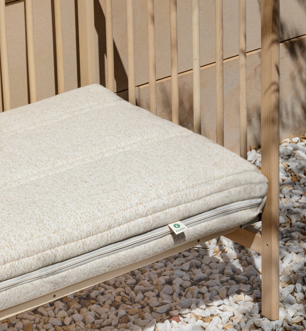 Funda de colchón para bebé Cocolatex® con acolchado de lana