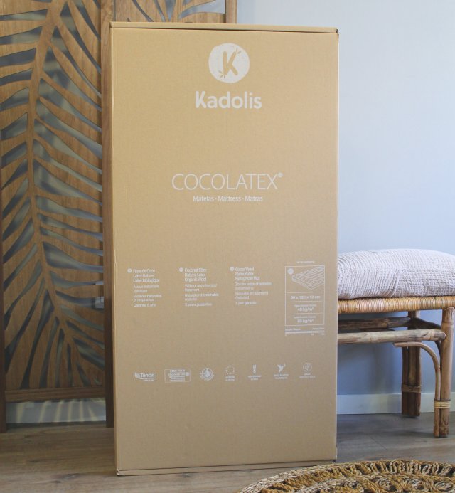 COCOLATEX® babymatras %dimensions Kadolis, een 100% natuurlijke biologische babymatras