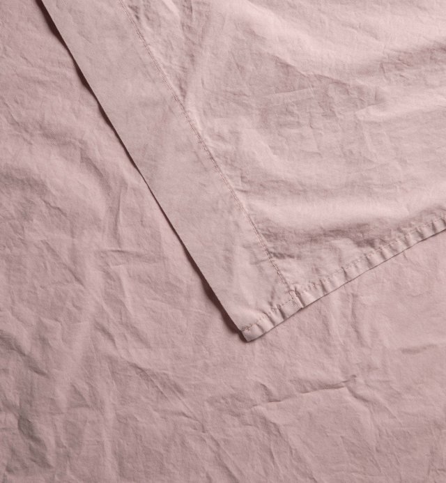 1 person flat sheet in washed organic cotton percale 240x300 cm