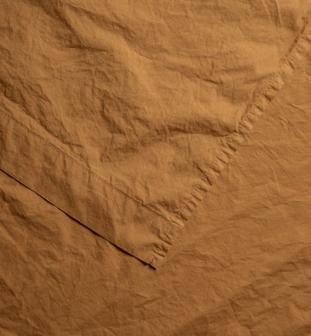Lençol plano para 1 pessoa em percal de algodão orgânico lavado 240x300 cm