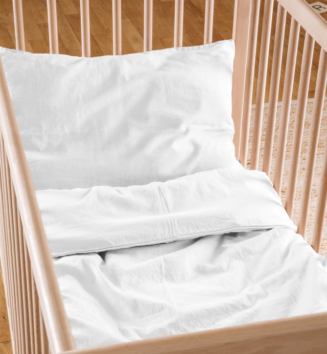 Crib sheet - satin Organic Cotton - 60x120cm - 70x140cm - 4 colors