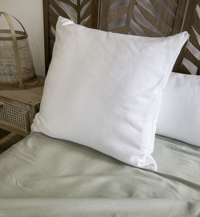 Pillow protector or pillow slip - 40x60 50x70 60x60cm -flannel 100% organic cotton