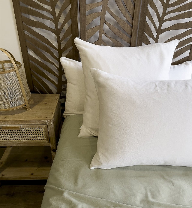 Pillow protector or pillow slip - 40x60 50x70 60x60cm -flannel 100% organic cotton