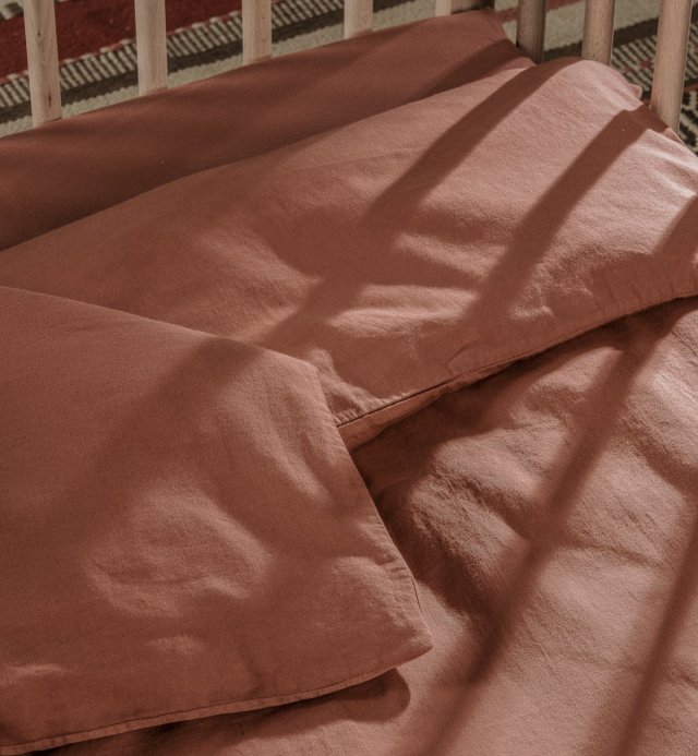Plain Baby Duvet Cover - 100% Organic Cotton 100x140cm - 75x120cm - 140x150cm