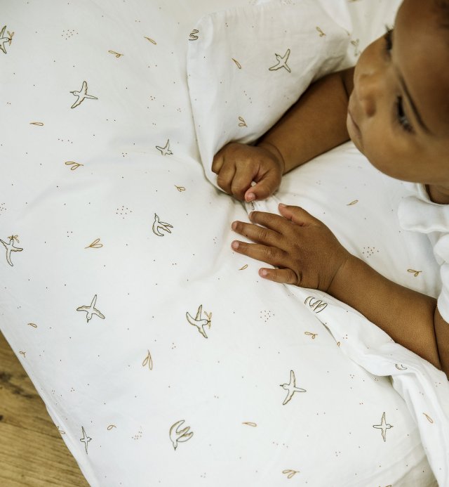 Housse de couette en Coton Bio pour lit bébé Envolée 100x140cm 75x120cm
