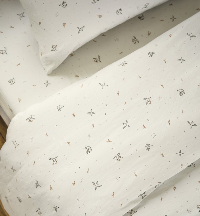 Bettdeckenbezug aus Bio-Baumwolle für Einzelbett Envolée 140x200cm