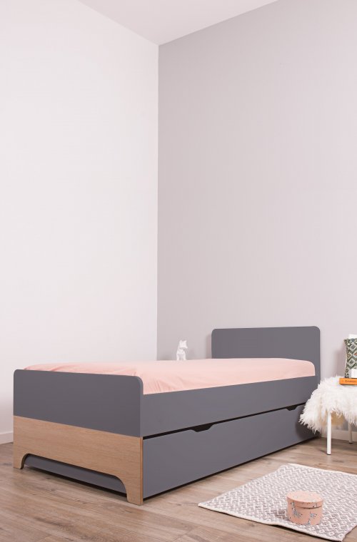 Wooden bed 90x200cm for children Calvi collection