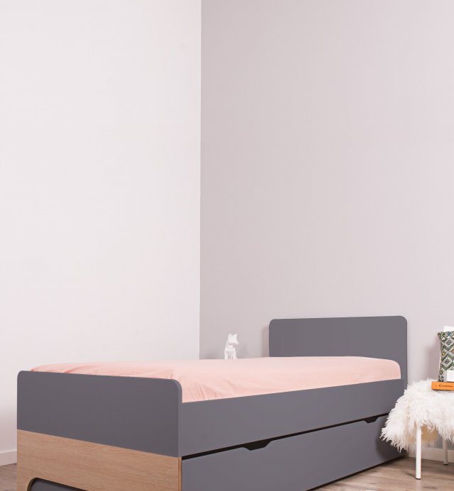 Cama de madeira 90x200cm para crianças colecção Calvi