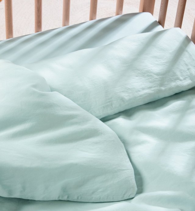 Plain Baby Duvet Cover - 100% Organic Cotton 100x140cm - 75x120cm - 140x150cm