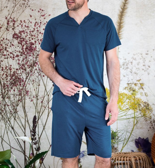 Algodão Orgânico e TENCEL™ Calções Sonora pyjama para homem