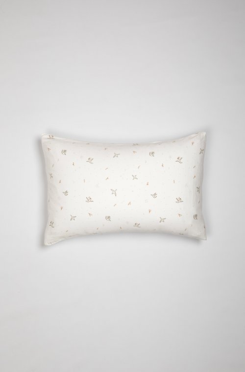 Funda de almohada de algodón orgánico con diseño l'envolée 60x60 - 50x70 - 40x60