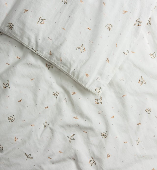 Comforter cover in Organic Cotton for Envolée single bed 140x200cm
