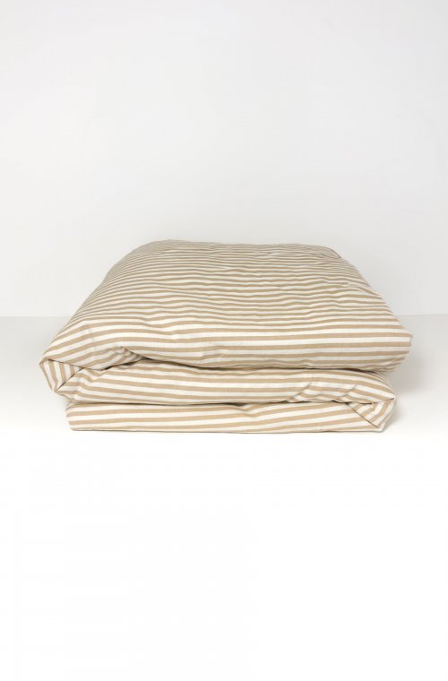 Dekbedovertrek Organic Cotton Percale Striped Adult 240X260cm 220x240cm