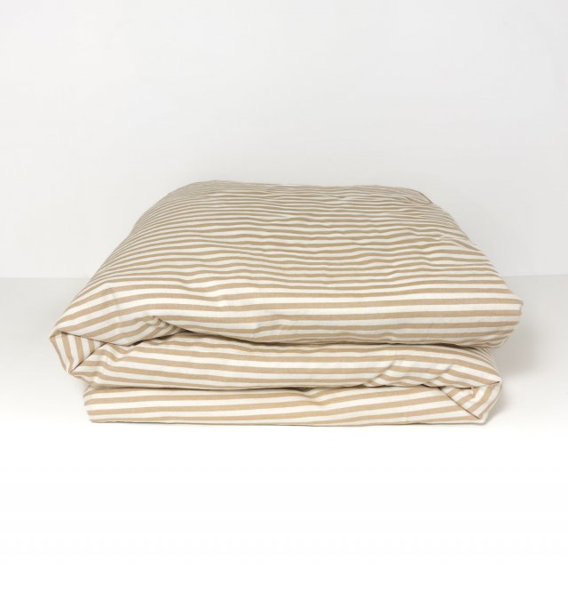 Dekbedovertrek Organic Cotton Percale Striped Adult 240X260cm 220x240cm