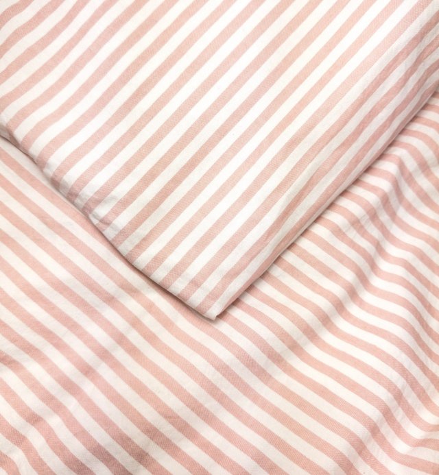 Dekbedovertrek Organic Cotton Percale Striped Adult 240X260cm 220x240cm