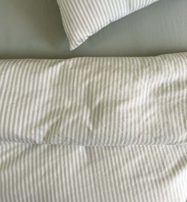 Dekbedovertrek Organic Cotton Percale Striped Adult 240X260cm 220x240cm