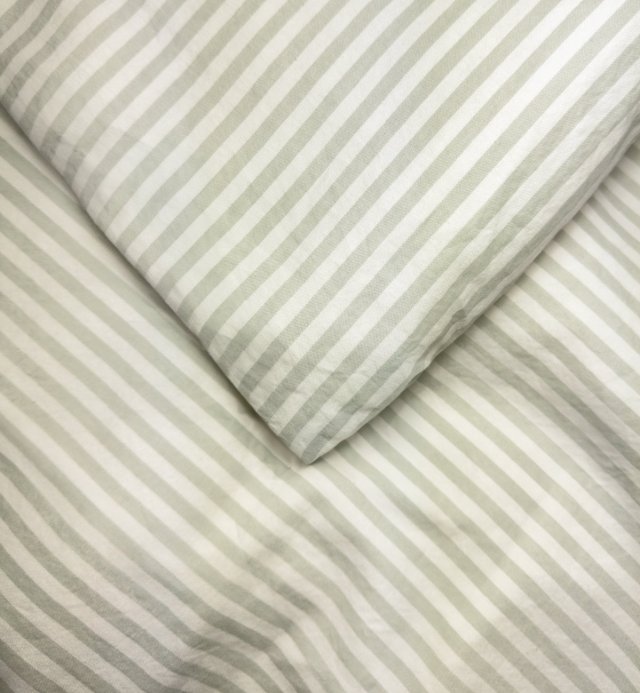 Dekbedovertrek Organic Cotton Percale Striped Adult 240X260cm 220x240cm