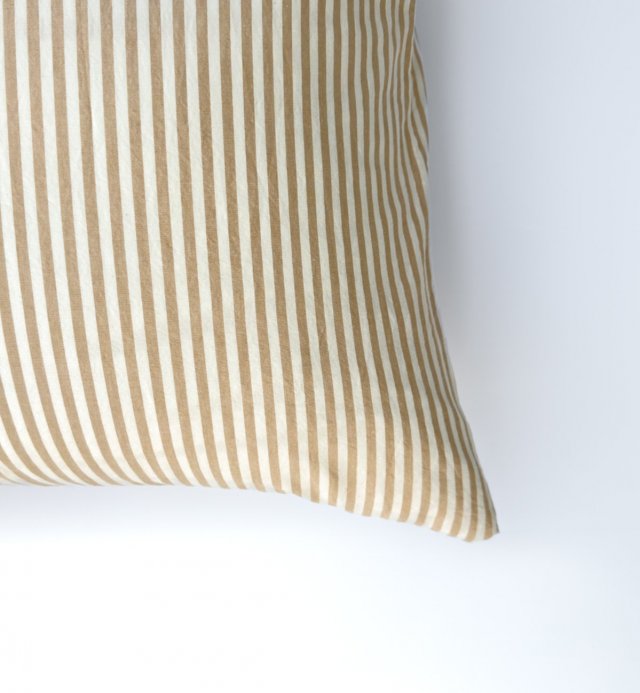 Organic Cotton Percale striped pillowcase size 60x60cm 50x70cm 40x60cm