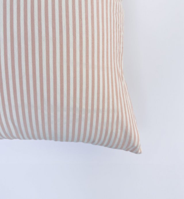 Biologisch Katoenen Percale gestreepte kussensloop maat 60x60cm 50x70cm 40x60cm