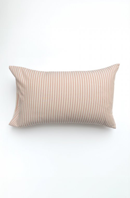 Organic Cotton Percale striped pillowcase size 60x60cm 50x70cm 40x60cm