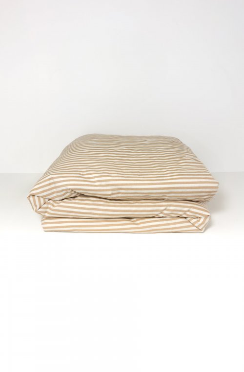 Dekbedovertrek 1-persoons Organic Cotton Percale Stripe 140X200cm