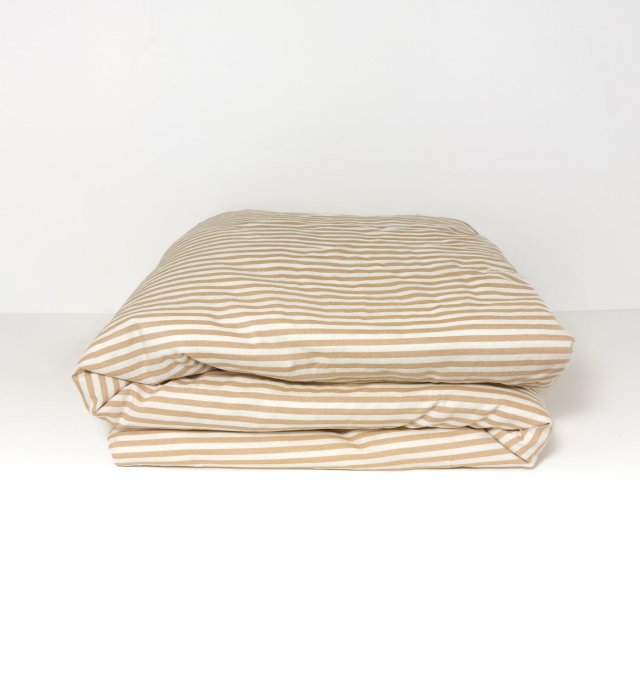 Dekbedovertrek 1-persoons Organic Cotton Percale Stripe 140X200cm