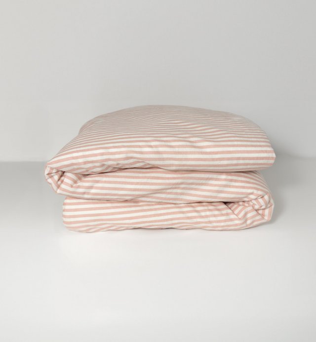 Colección de ropa de cama infantil Percale de Coton estampado de rayas bio