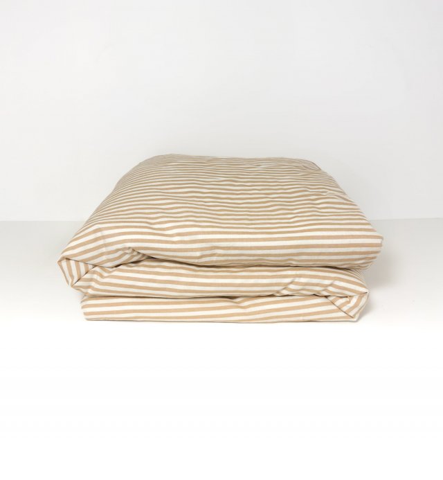 Baby dekbedovertrek Organic Cotton Percale gestreept 75x120cm of 100x140cm