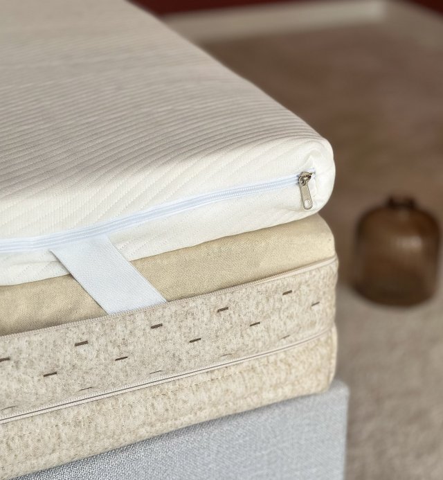 Matelas adulte %dimensions chanvrevario en fibre de coco, chanvre et latex naturel avec choix de confort