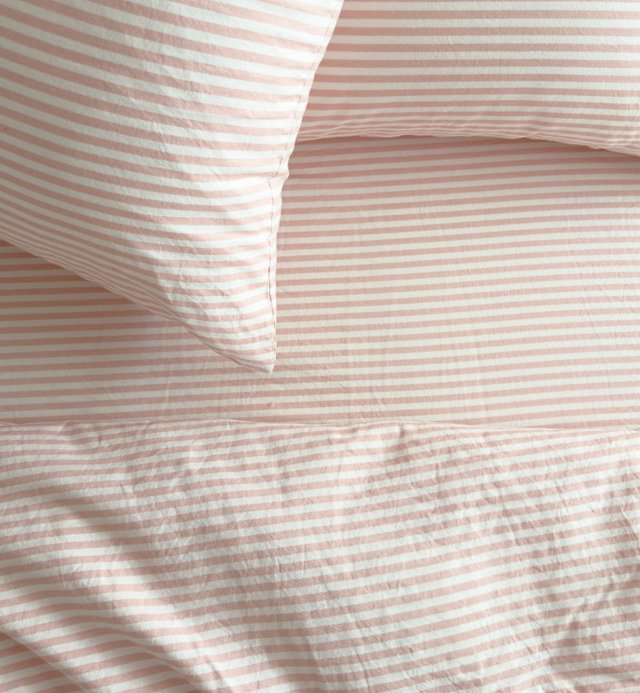 Dekbedovertrek Organic Cotton Percale Striped Adult 240X260cm 220x240cm