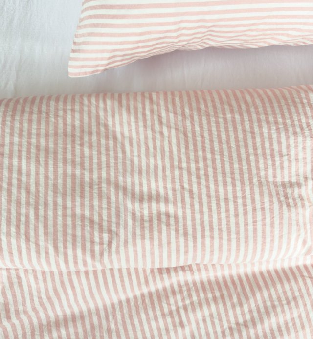 Dekbedovertrek Organic Cotton Percale Striped Adult 240X260cm 220x240cm