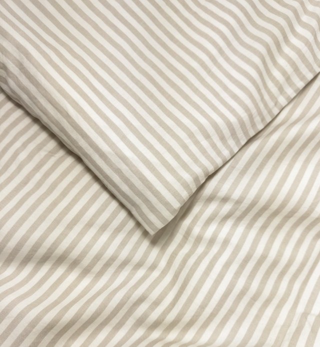 Dekbedovertrek 1-persoons Organic Cotton Percale Stripe 140X200cm