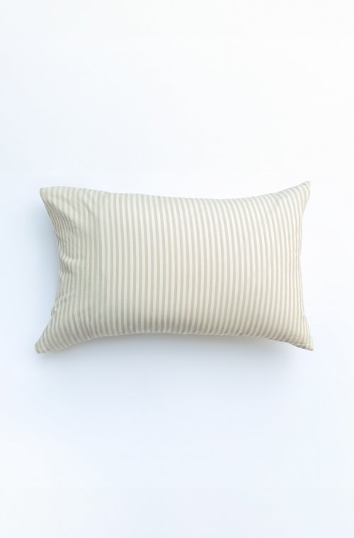 Organic Cotton Percale striped pillowcase size 60x60cm 50x70cm 40x60cm