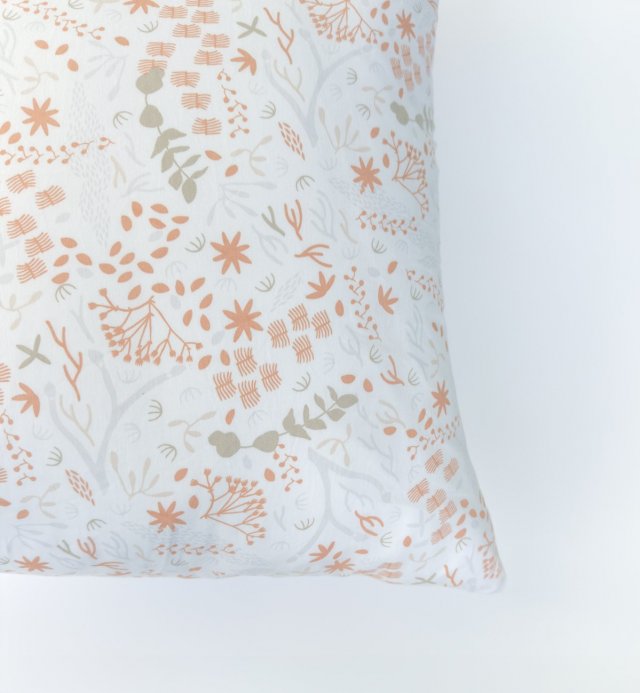 Organic cotton pillowcase with Yukari motif 60x60 - 50x70 - 40x60