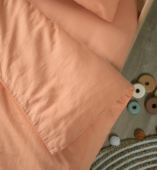 Baby Duvet Cover - satin Organic Cotton - 100x140cm - 75x120cm - 4 colors