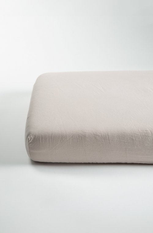 Drap housse lit bébé- satin Coton Bio - 60x120cm - 70x140cm - 4 coloris