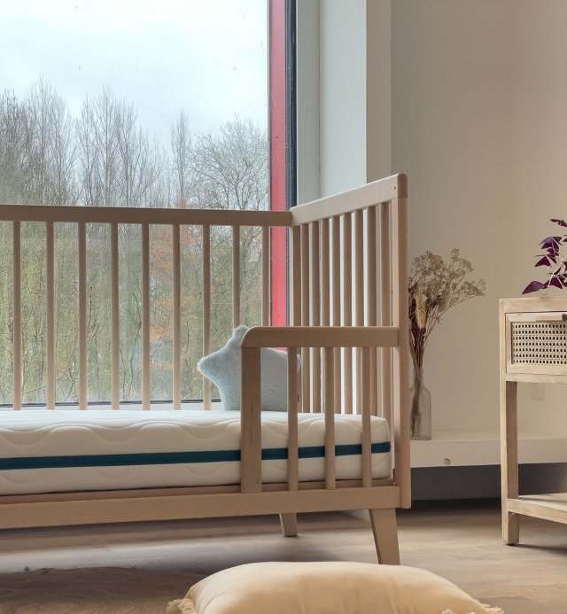 %dimensions Babymatras COCOLEGEND® Kadolis, een babymatras met natuurlijk en ademend comfort in natuurlijke vezels