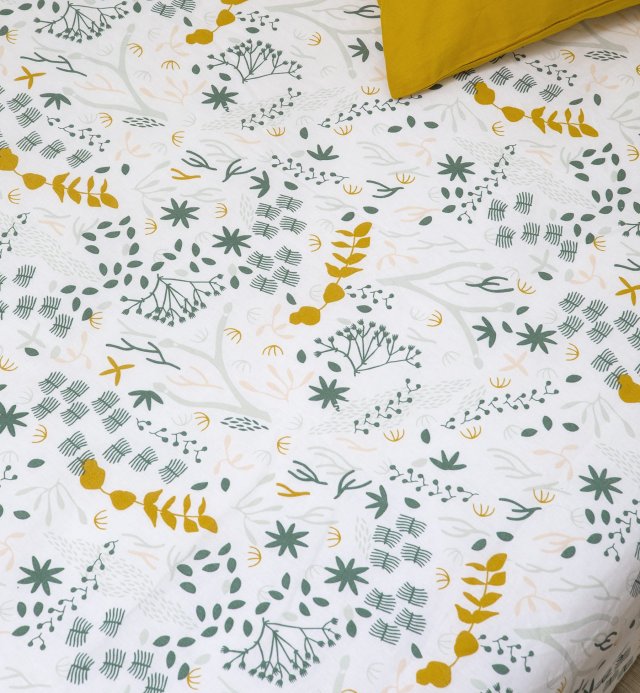 Drap housse lit bébé motifs Yukari en Coton Bio