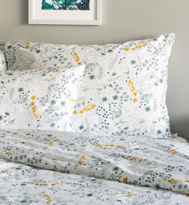 Yukari design pillowcase in organic cotton 60x60 - 50x70 - 40x60