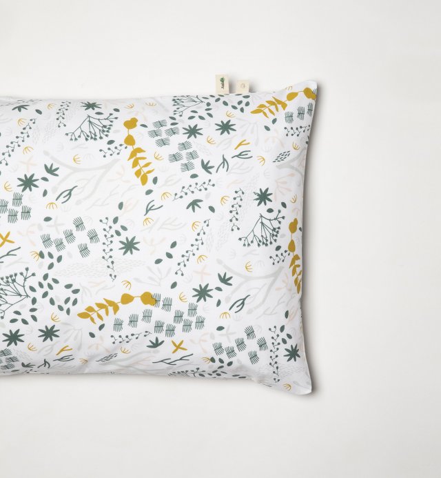 Organic cotton pillowcase with Yukari motif 60x60 - 50x70 - 40x60