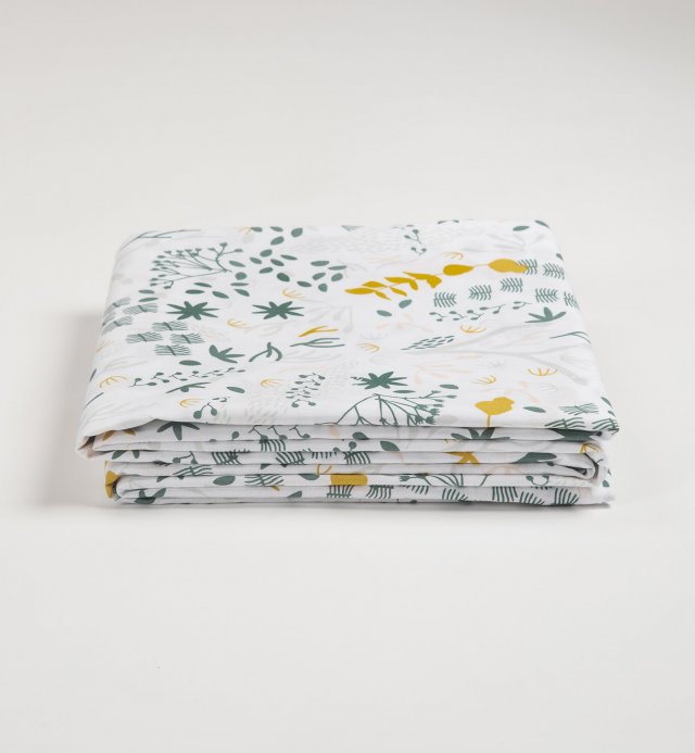 Drap plat 180x290cm motifs japonais pour Enfant - Coton Bio- Yukari douceur