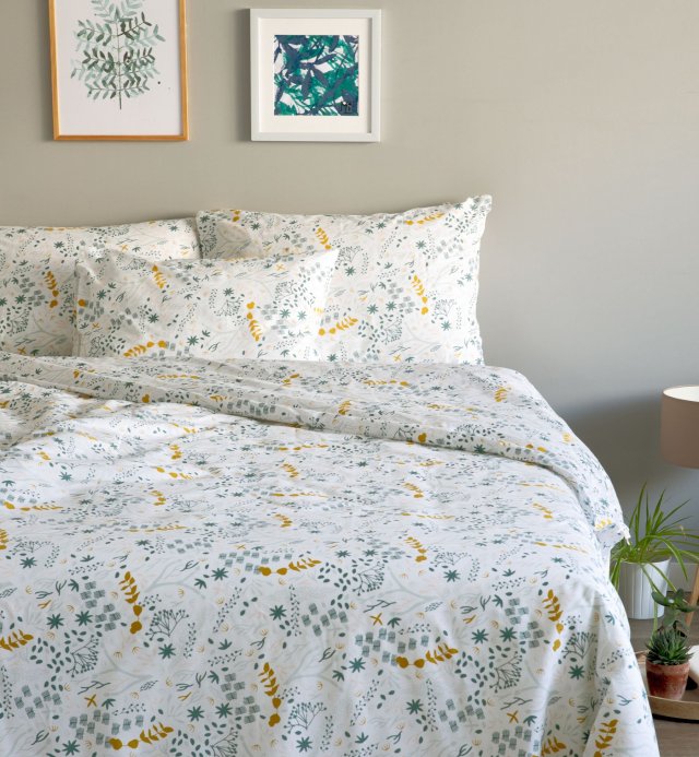 Adult Duvet Cover 100% Organic Cotton Yukari Softness 220x240 - 240x260cm