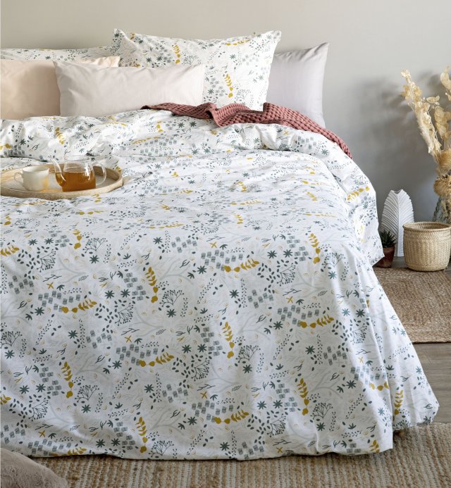 Adult Duvet Cover 100% Organic Cotton Yukari Softness 220x240 - 240x260cm