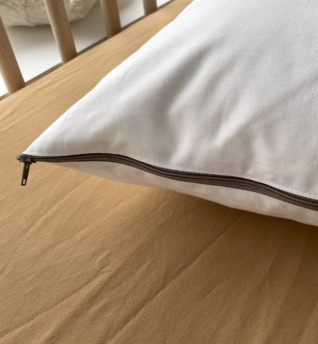 Pillow with removable cover in Kadolis Organic Cotton 40x60 - 50x70 - 60x60