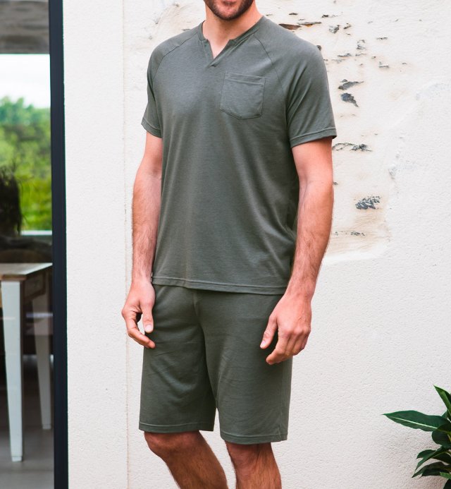 Sonora Pyjama-Shorts aus Bio-Baumwolle und TENCEL™ für Herren